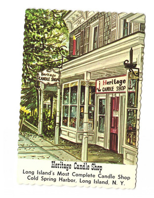 Heritage Candle Shop Cold Spring Harbor Long Island NY VTG Postcard UNP