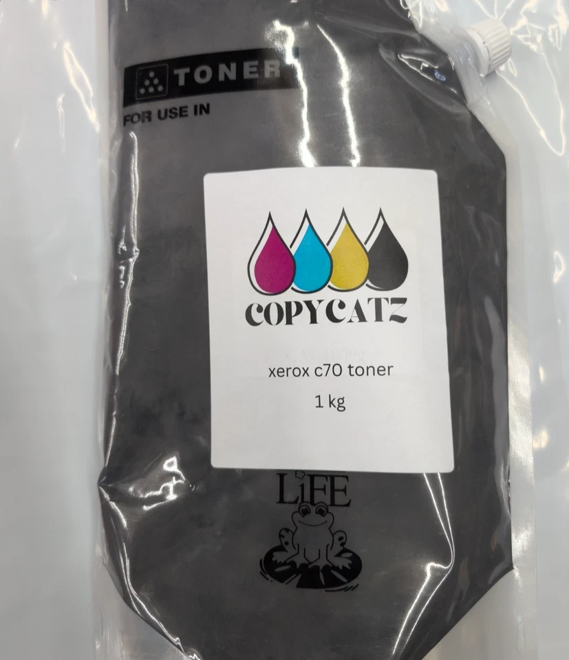 Bolsa de tóner negra Japón 550 560 570 C60 C70 Primelink C9065 C9070 bolsa 1 kg Foto 2 de 3