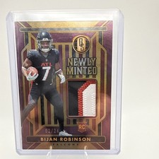 2023 GOLD STANDARD - BIJAN ROBINSON RC Jersey 3 Color Patch  /24 Rose Gold - ATL