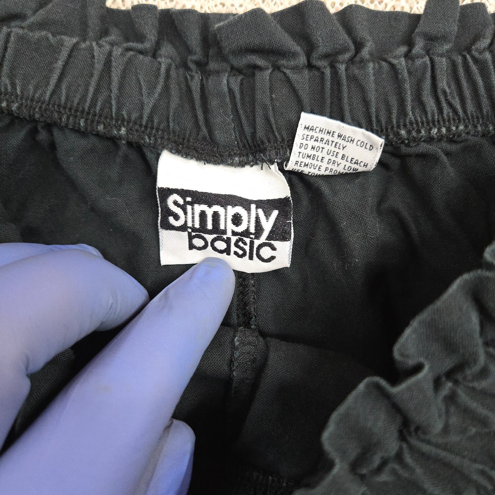 Simply Basic Shorts Womens Large Black Stretch El… - image 5