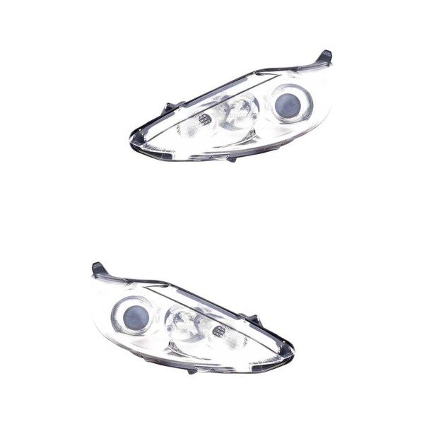 Halogen Scheinwerfer Set Links & Rechts H7/ H1 Chrom FüR Ford Fiesta VI Van-image