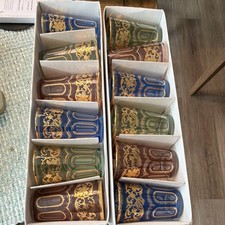 12pc Moroccan Fath tea glasses