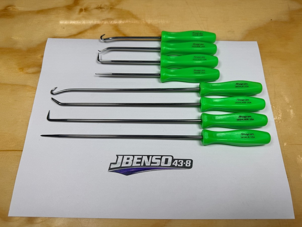 Snap-on Tools USA NEW GREEN 8pc Mini Hard Grip Short & Long Master