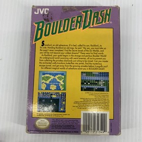 Boulder Dash Nintendo NES 1990 Game with box and manual Automatic