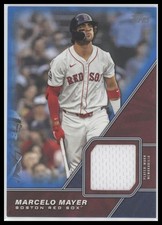 2026 Topps Marcelo Mayer #MLM-MMA Major League Mat Relics Blue #/150 Red Sox