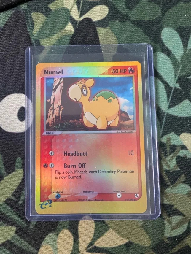 Numel 61/109 Ruby and Sapphire Reverse Holo Near Mint Condition Vintage