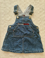 Vintage Tommy Hilfiger Denim Dungaree Dress 6-12 Months