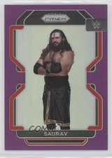 2022 Panini Prizm WWE Purple Prizm 18/149 Saurav #103 0ey4