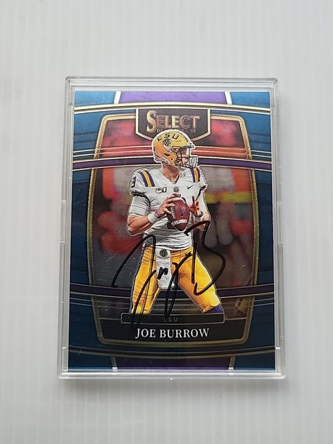 JOE BURROW Hand-Signed Autographed 2022 Panini Select Draft Picks #45 W/COA LSU