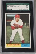 1961 Topps #20 Robin Roberts SGC 9 MINT Gorgeous Hall  of Famer