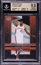 2003 Upper Deck Exclusives LeBron James ROOKIE #1 BGS 9.5 GEM MINT