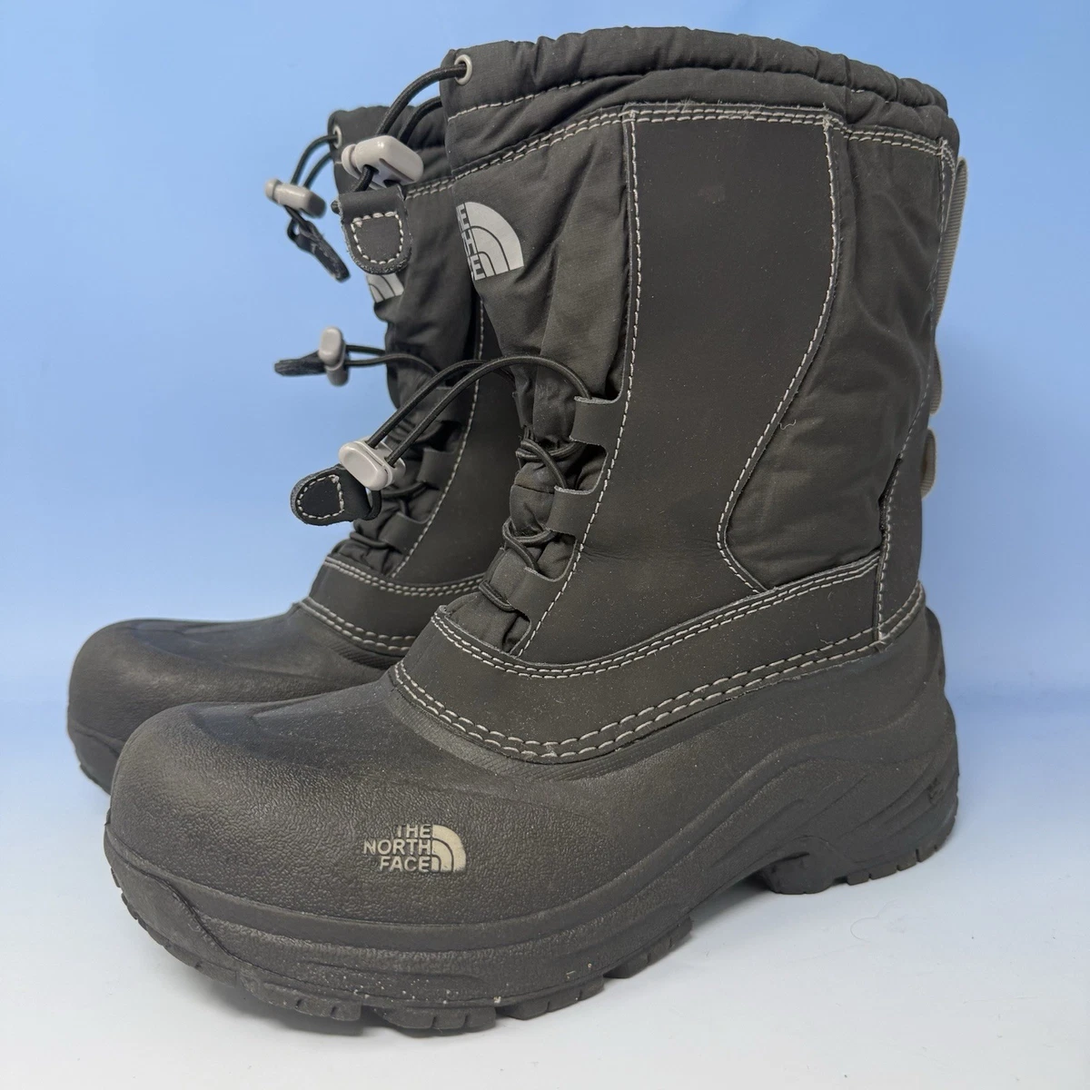 The North Face Kids Gray Quilted Lace-Up Boots the-north-face-mens-bergen-  main image 4