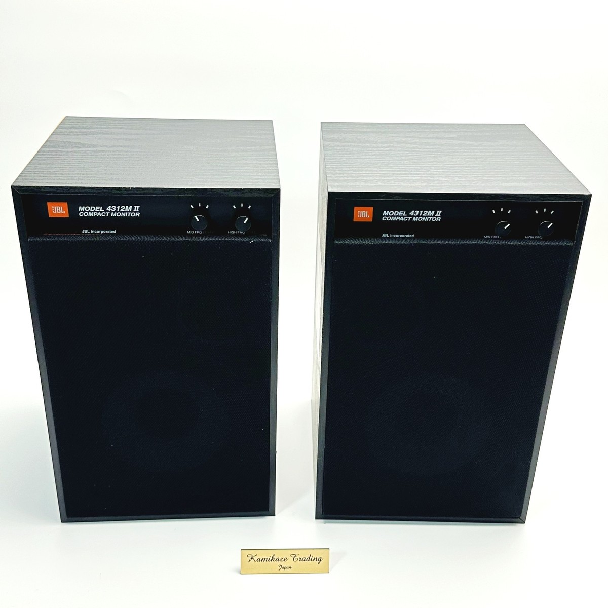 JBL 4312M II 4312M 2 コンパクトモニター & ブランケット JBL 4312M 2 COMPACT MONITOR Speaker Pair Working Confirmed from