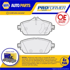 Brake Pads Set fits MERCEDES C220D 2.2D Front 15 to 18 Proformer 0004208700