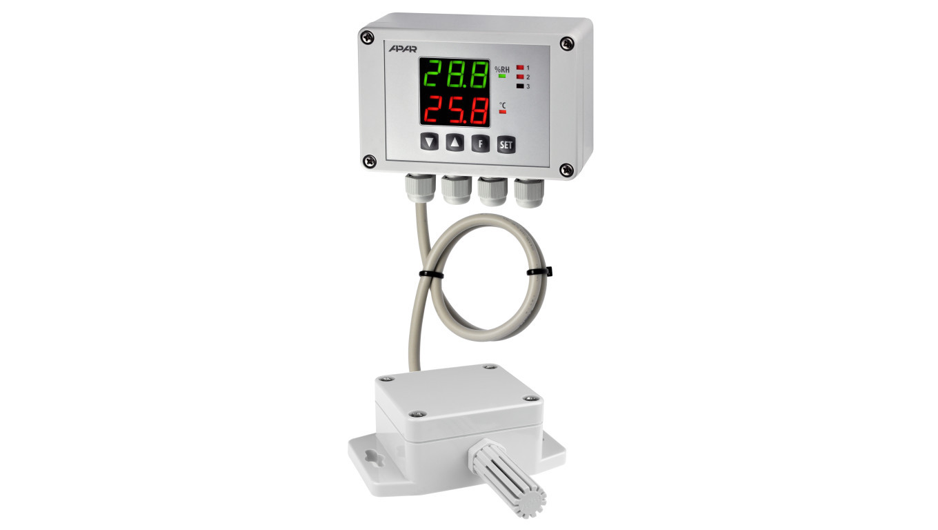 Humidity and temperature controller AR247/3/P/P/P/WA/RS485 /T2UK