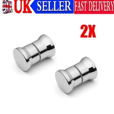 2PCS Chrome Shower Door Handle Knob For Shower Enclosures Glass Door Handles