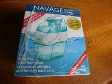 Nasal Irrigation Starter Bundle: Navage Nose Cleaner W/ 30 Salt Pods Exp 01/26