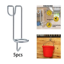 5x Ganci per Secchielli per L'acqua per Cavalli Attrezzi per L'equitazione