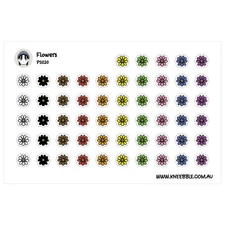 Flower Planner Stickers – Vibrant Floral Decals for Daily Organizer
