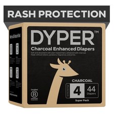 Charcoal Enhanced Day  Overnight Disposable Baby Diapers - Made With