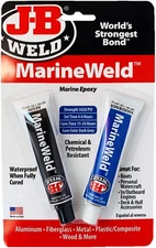J-B Weld 8272 MarineWeld Marine Epoxy For Aluminum,Fiberglass,Metal Etc. - 2 oz.
