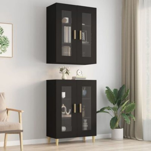 Modern Wall Cabinet Display Home Storage Kitchen Cupboard Engineered Wood vidaXL - Picture 12 of 51