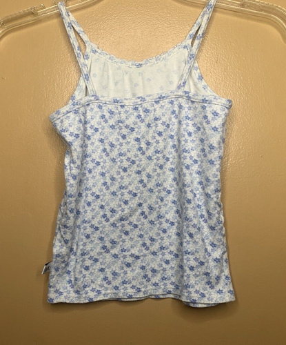Karen Neuburger Girls Size Small Pajamas 2pcs Set Tank Shorts Blue White Floral - Picture 18 of 20
