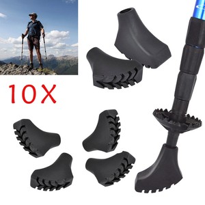 10 x Aspahltpads Pads für Nordic Walking Ersatzfüße Trekking Stöcke Gummipuffer