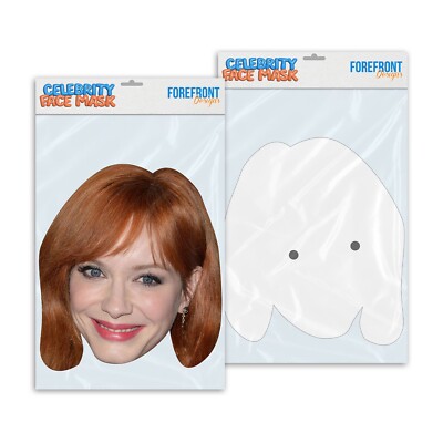 Personalisierte lustige Promi Gesichtsmaske Christina Hendricks ready to wear