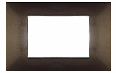 Placca In Tecnopolimero Satinato Silver Per Serie Plana - 7 Moduli, Compatibile ETTROIT - Foto 6