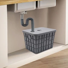 New 50L Grease Trap Interceptor Top Inlet Oil Water Separator 7-stage filtration