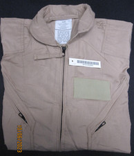 USAF Coveralls CWU-27/P 50R Tan Genuine Flyers Aramid/Nomex 50 R NWT