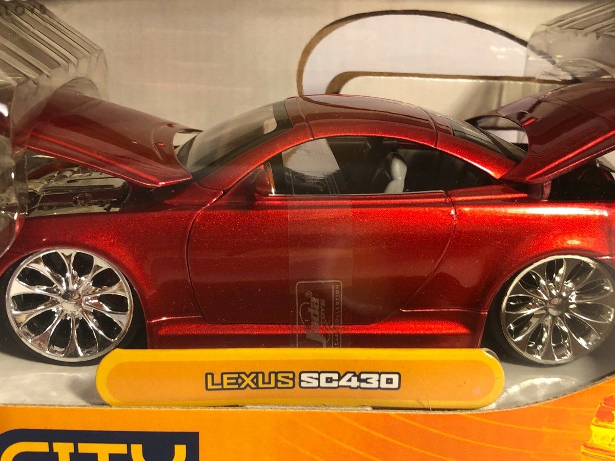JADA DUB CITY LEXUS SC430 RED 1:24 DIECAST MODEL CAR #83 | eBay