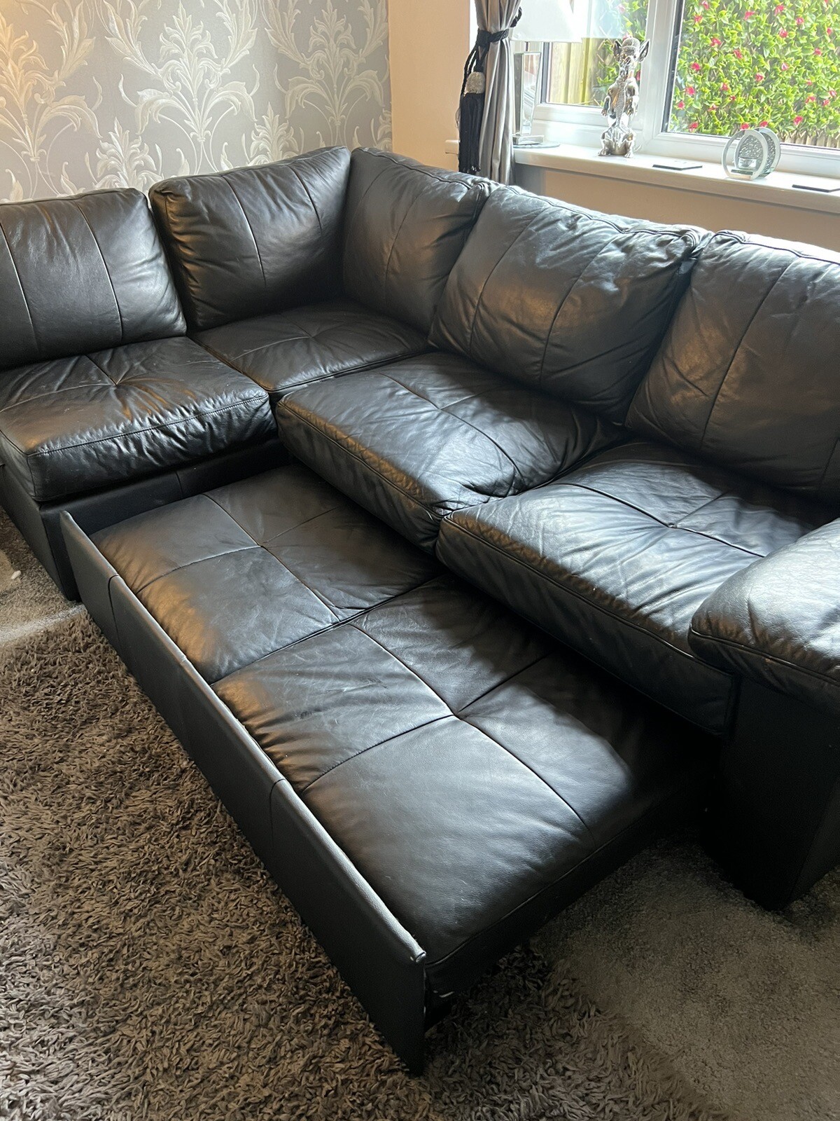 Corner Leather Sofa eBay