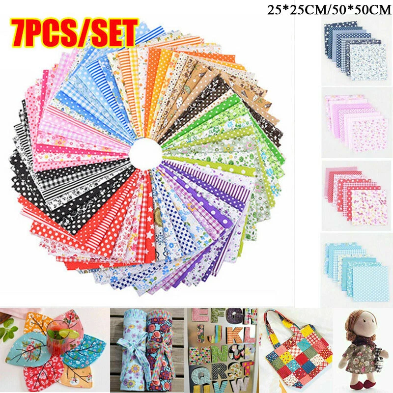 7 Alle Stoffpakete 50x50/25x25 Baumwollstoffe Patchwork Quiltpaket Kinderstoff - Bild 3 von 4