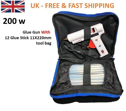 200W Hot Melt Glue Gun kits Professional + Glue Sticks Craft DIY Hobby - Picture 24 of 26