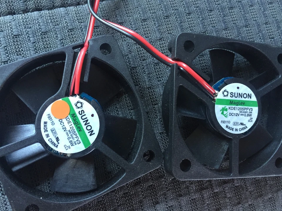 100 X Sunon MagLev KDE1205PFV3 50mm x 10mm 2-Pin Quiet Fan Total 4 Fans - Image 2 of 4