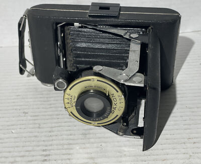 Vieux Kodak Vigilant Six-20 – Appareil Photo Pliant Vintage Noir