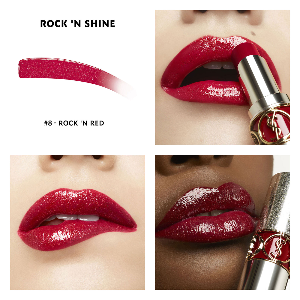 YSL ROUGE VOLUPTE Rock 'n Shine GLITTER STAR Sparkling