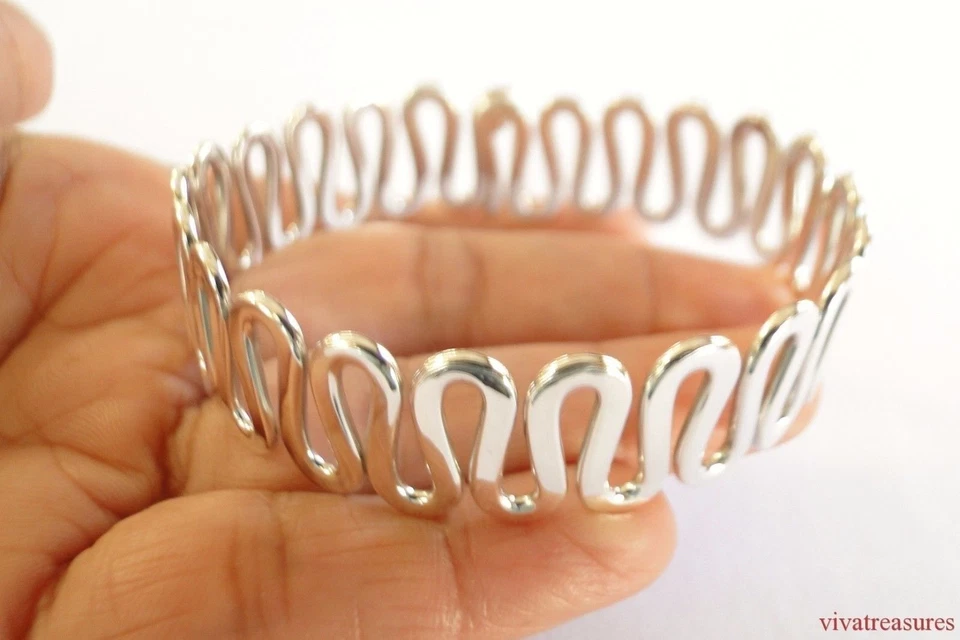 Brazalete brazalete de plata de ley 925 sin piedra Foto 2 de 4