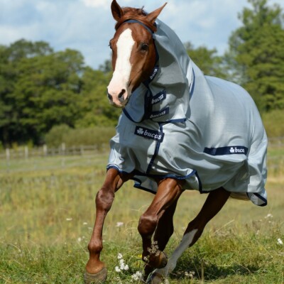 Bucas Buzz Off Fly Sheet-Full Neck-78''-Silver/Navy