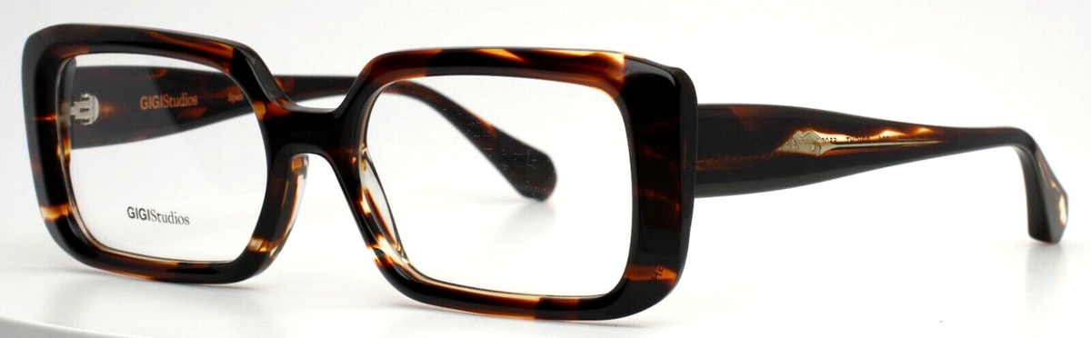 GIGI STUDIOS Bright 6502/2 Tortoise Unisex Rectangle Eyeglasses 53
