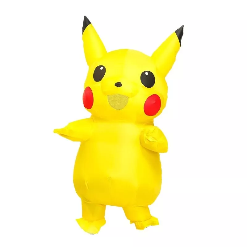 Unisex Mascot Pikachu Inflatable Costume Cosplay Halloween