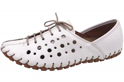 Gemini Damen Schuhe Weiß 31210-02-001 Slipper Leder