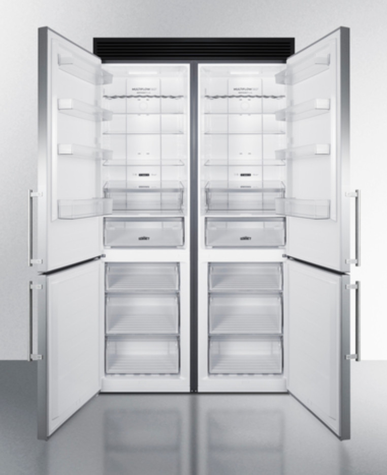 Summit 48" Wide, Bottom Freezer Refrigerator Set, FFBF181ES2KIT48