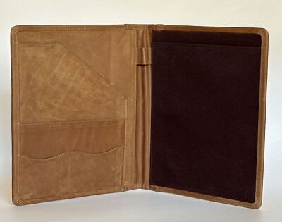 Handgefertigte Echtleder Mappe, A5 Dokumentenmappe Mappe Padfolio