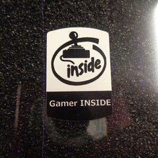 Gamer Inside Sticker / Label / Aufkleber / Badge / Logo 1,9cm x 2,8cm 805 