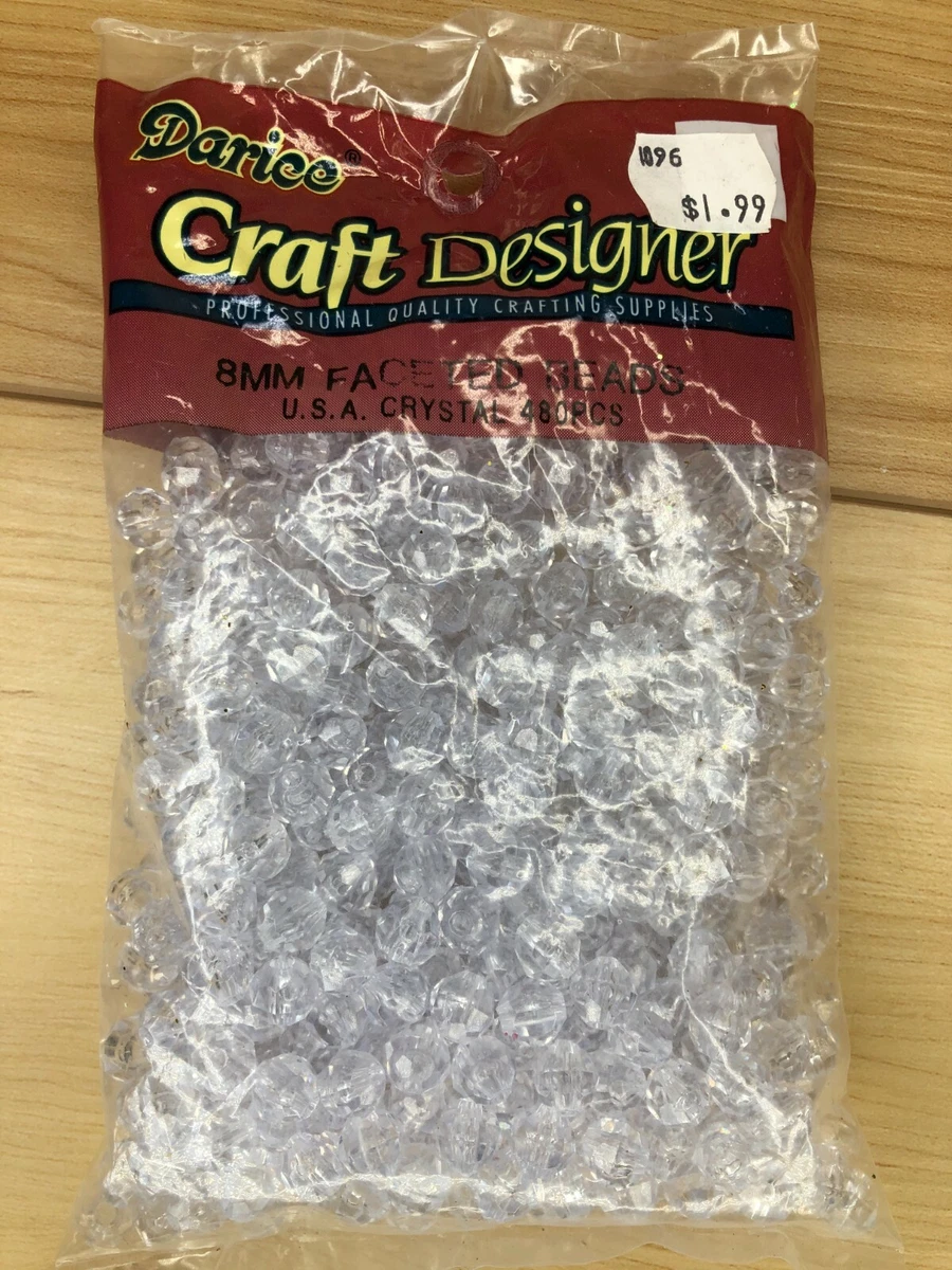 Darice Clear Round Rhinestones, 8mm to 11mm, 1 Pound Bag 