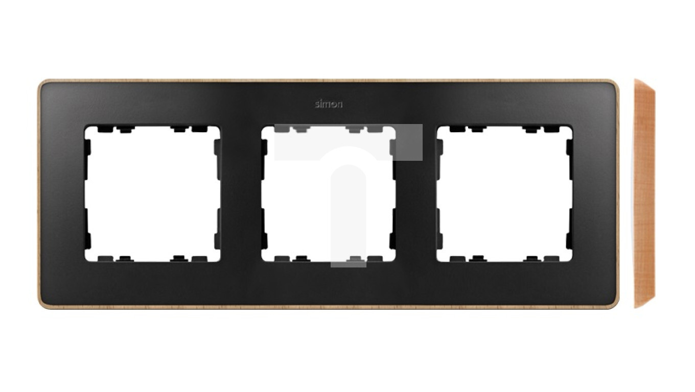 Simon Detail 82 Triple frame Detail SELECT-wood GRAPHITE / base Wood 8201 /T2UK