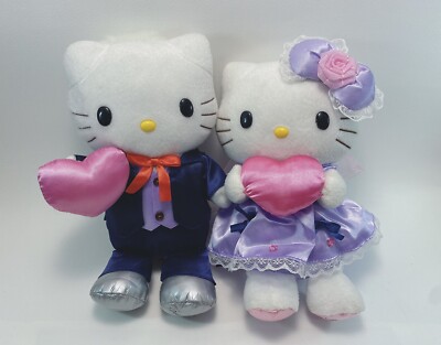 Hello Kitty Dear Daniel Sanrio NTT Denpo 2016 Plush 8'' Stuffed Toy Doll Japan 